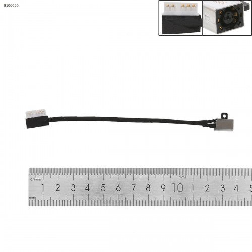 Роз'єм живлення для  Dell 3480 3481 3482 3580 3581 3582 3583 3584 3585 3780 3781 3782 3785 3490 3590, (0228R6, dc301012300, з проводом/кабелем, 14см)