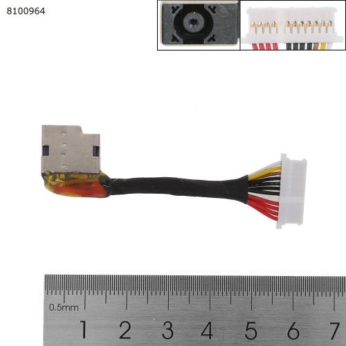 Разъем гнездо питания для ноутбука HP 15-CB series, (12pin, 926430-001, 922575-YD5, PJ1010, с проводом/кабелем)