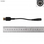 Переходник для блока живлення ноутбука Lenovo/Asus/Toshiba 5.5*2.5 на Lenovo жовтий прямокутник з піном
