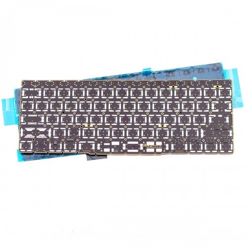 Клавиатура для ноутбука Apple MacBook Pro 13.3" A1708, RU, (черная, с подсветкой)