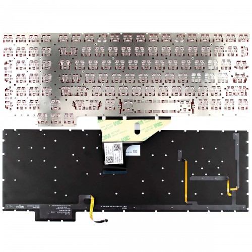 Клавиатура для ноутбука HP Omen 15-CE 15T-CE series, RU/UA, (Black/Red, Backlit, Original)
