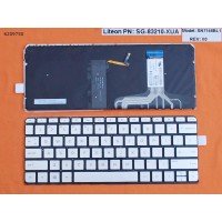Клавиатура для HP Spectre 13-v 13-v001xx 13-v011dx 13-v021nr series, US, (Silver, с подсветкой)