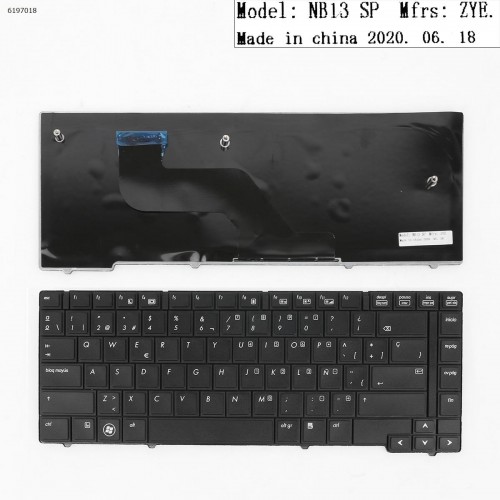 Клавиатура для ноутбука HP EliteBook 8440P 8440W SP, (черная, Аналог)