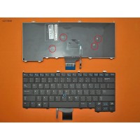 Клавиатура для Dell Latitude E7440 E7420 E7240, US, (черная, с поинтстиком, Original)