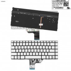Клавіатура для HP Spectre x360 13-W, US (silver, з підсвіткою, 6037B0132416, 9Z.NECBQ.307)