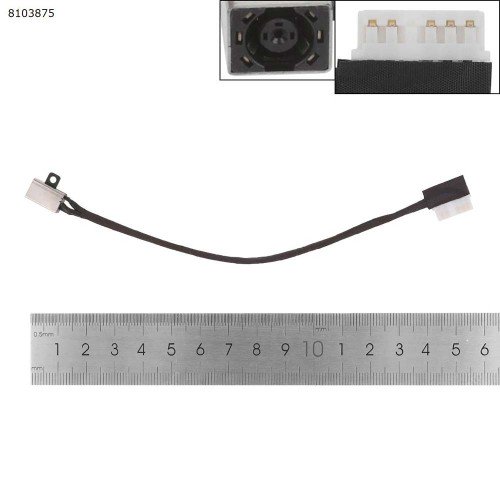 Роз'єм живлення для Dell Inspiron 14 3480 3481 15 3581 3584, (з проводом/кабелем 18см, PJ1053)
