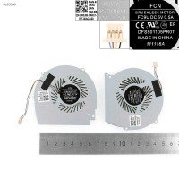 Вентилятор кулер для Dell Inspiron 15 7566 7567 7000, (пара CPU + GPU Fan, 0147DX, DFS2000054H0T, 0NWW0W, DFS541105FC0T, DC28000IMF0, DC28000IOF0, Аналог)