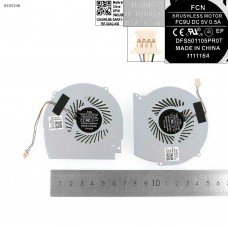 Вентилятор кулер для Dell Inspiron 15 7566 7567 7000, (пара CPU + GPU Fan, 0147DX, DFS2000054H0T, 0NWW0W, DFS541105FC0T, DC28000IMF0, DC28000IOF0, Аналог)