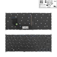 Клавиатура для Acer Swift SF314-41 SF514-51 SF314-52G SF314-53 SF314-55G, US, Black, (версия 1, с подсветкой, Original)