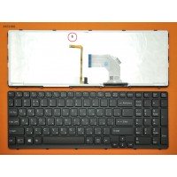 Клавиатура Sony Vaio SVE15 SVE17 RU (черная, с подсветкой)