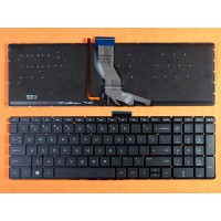 Клавіатура для HP Pavilion 15-ab 15-AU 15-BC 17-AB 17-G, Envy M6-p M6-ae M7-n, US, (чорна, з підсвіткою)