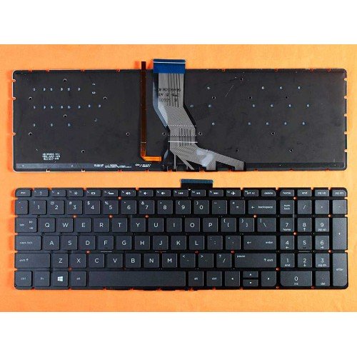 Клавіатура для HP Pavilion 15-ab 15-AU 15-BC 17-AB 17-G, Envy M6-p M6-ae M7-n, US, (чорна, з підсвіткою)