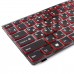 Клавиатура для ноутбука Lenovo IdeaPad Y500 Y500N Y500NT Y510 Y510P Y590 Y590N, RU/UA, (черная, красные торцы кнопок, с подсветкой)