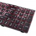 Клавиатура для ноутбука Lenovo IdeaPad Y500 Y500N Y500NT Y510 Y510P Y590 Y590N, RU/UA, (черная, красные торцы кнопок, с подсветкой)