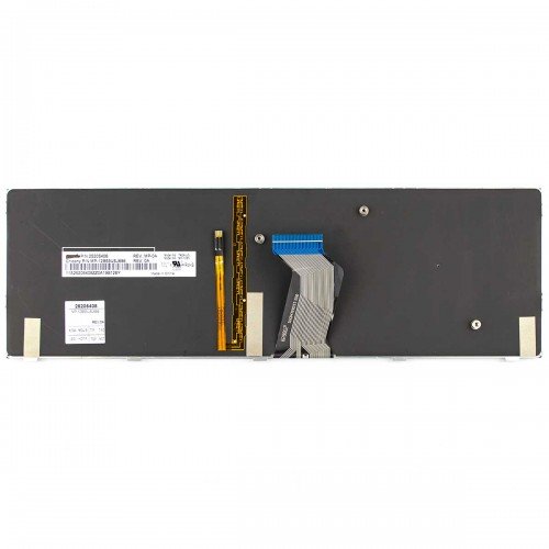 Клавіатура для Lenovo IdeaPad Y500 Y500N Y500NT Y510 Y510P Y590 Y590N, RU/UA, (чорна, красные торцы кнопок, з підсвіткою)