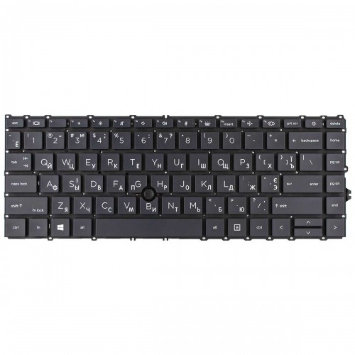 Клавиатура для ноутбука HP EliteBook 745 840 845 G7 G8, RU/UA, Black, Backlit, Trackpoint