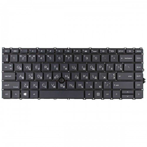 Клавіатура для ноутбука HP EliteBook 745 840 845 G7 G8, RU/UA, Black, Backlit, Trackpoint