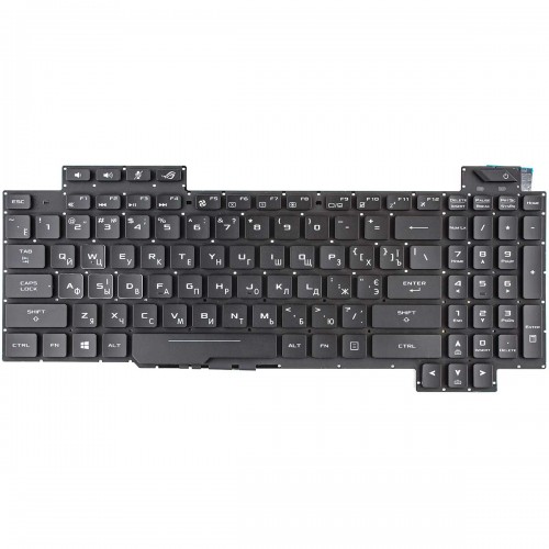 Клавиатура для ноутбука Asus GL503V GL503VD GL503VS GL503VM GL503GE, UA, (черная, цветная подсветка, V170146DS1, AEBKLU00020)
