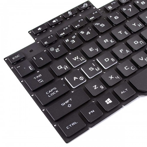 Клавиатура для ноутбука Asus GL503V GL503VD GL503VS GL503VM GL503GE, UA, (черная, цветная подсветка, V170146DS1, AEBKLU00020)