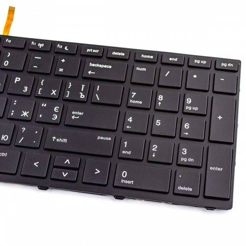 Клавиатура для ноутбука HP Probook 450 G5 455 G5 470 G5, RU/UA, (черная, с подсветкой)