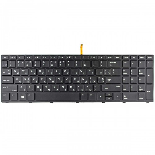 Клавіатура для HP Probook 450 G5 455 G5 470 G5, RU/UA, (чорна, з підсвіткою)