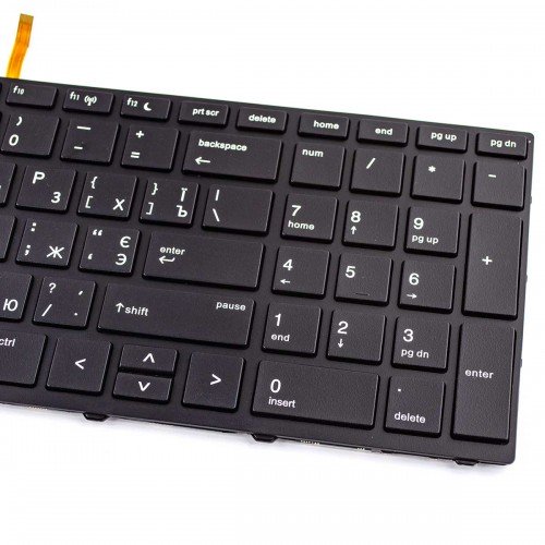 Клавіатура для HP Probook 450 G5 455 G5 470 G5, RU/UA, (чорна, з підсвіткою)