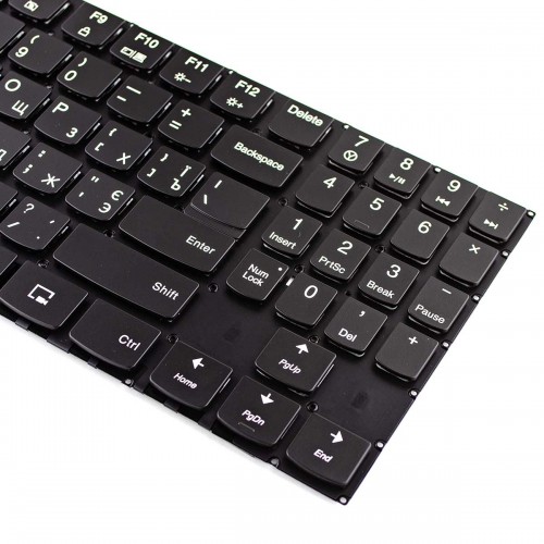 Клавіатура для Lenovo Legion Y7000p Y520 Y530 Y720 R720 Y730 series, RU/UA, (чорна, з кольоровою підсвіткою)