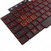 Клавиатура для ноутбука Asus FX504 FX505 FX705 FX80 series, RU/UA, (Black, Red-side, Red backlit, V170746GS1 AEBKLU03010)