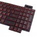 Клавіатура для ноутбука Asus FX504 FX505 FX705 FX80 series, RU/UA, (Black, Red-side, Red backlit, V170746GS1 AEBKLU03010)