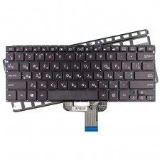 Клавиатура для Asus ZenBook UX310 UX310UA UX310UQ U4000, RU/UA, (черная, с подсветкой, Original)