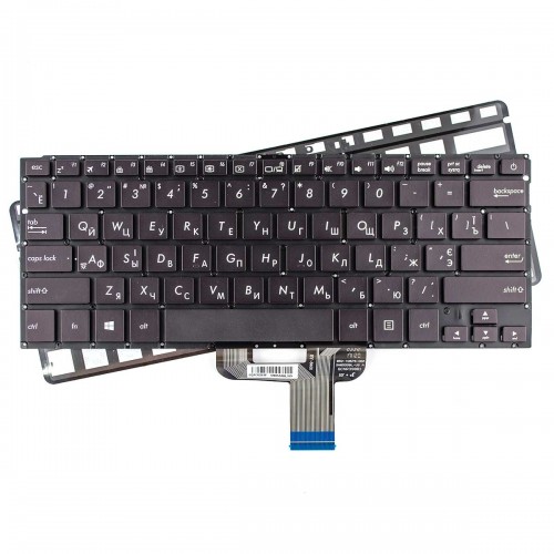 Клавиатура для ноутбука Asus ZenBook UX310 UX310UA UX310UQ U4000, RU/UA, (черная, с подсветкой, Original)