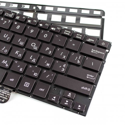 Клавиатура для ноутбука Asus ZenBook UX310 UX310UA UX310UQ U4000, RU/UA, (черная, с подсветкой, Original)