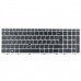 Клавіатура для ноутбука HP Elitebook 850 G5 G6 755 G5, ZBook 15u G5 G6, UK/RU/UA, (чорна, сіра рамка, підсвічування, трекпоінт, Original)