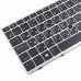 Клавіатура для ноутбука HP Elitebook 850 G5 G6 755 G5, ZBook 15u G5 G6, UK/RU/UA, (чорна, сіра рамка, підсвічування, трекпоінт, Original)