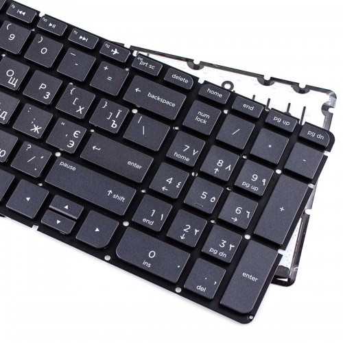 Клавіатура для ноутбука HP Pavilion 15-ab 15-AU 15-BC 17-AB 17-G, Envy M6-p M6-ae M7-n, RU/UA, Black, Backlit