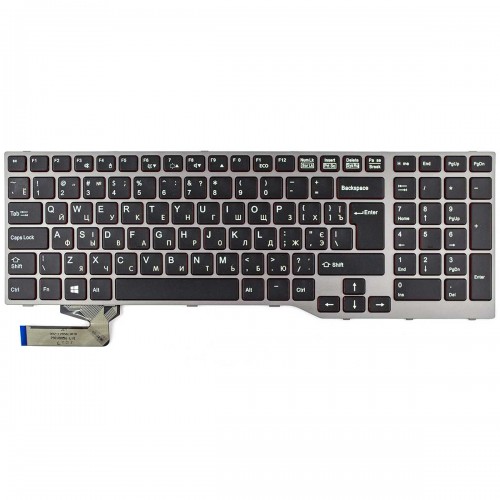 Клавиатура для Fujitsu Lifebook E753 E754 E756 E554 E556, RU/UA
