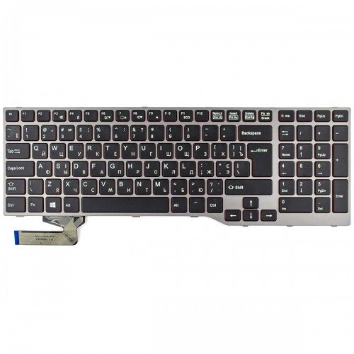 Клавіатура для Fujitsu Lifebook E753 E754 E756 E554 E556, RU/UA