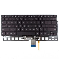Клавіатура для Asus ZenBook UX310 UX310UA UX310UQ U4000, US, (чорна, з підсвіткою, Original)