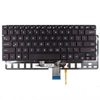 Клавіатура для Asus ZenBook UX310 UX310UA UX310UQ U4000, US, (чорна, з підсвіткою, Original)