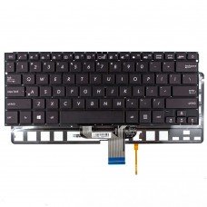 Клавиатура для Asus ZenBook UX310 UX310UA UX310UQ U4000, US, (черная, с подсветкой, Original)