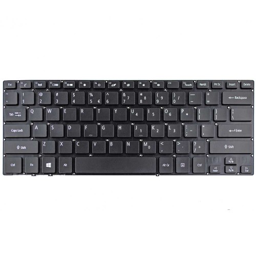 Клавиатура для ноутбука Acer Aspire SP714-51 Spin SP714-51, US, (черная, NK.I131S.05T, V160266BS1, SC3P_A51B, NKI131S05T, AEZDVR00010, Original)