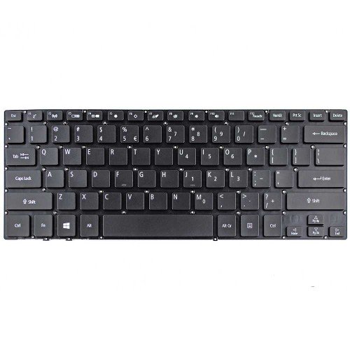 Клавіатура для Acer Aspire SP714-51 Spin SP714-51, US, (чорна, NK.I131S.05T, V160266BS1, SC3P_A51B, NKI131S05T, AEZDVR00010, Original)