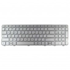 Клавиатура для HP Pavilion dv6-6000 dv6-6100 dv6-6b00 dv6-6c00, RU, (Silver, 668489-251, 666423-251, 665938-251, Original)