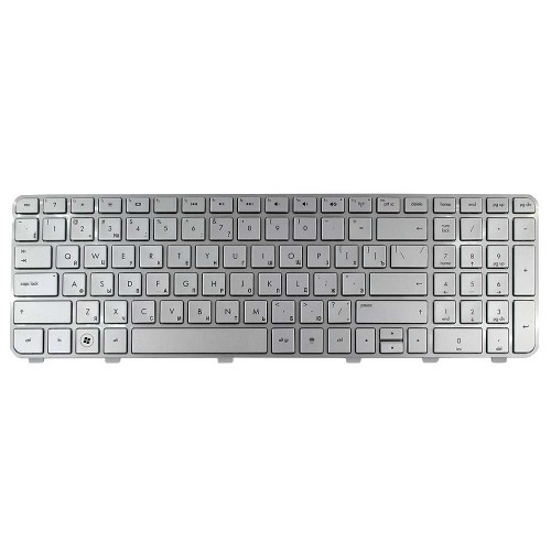 Клавиатура для ноутбука HP Pavilion dv6-6000 dv6-6100 dv6-6b00 dv6-6c00, RU, (Silver, 668489-251, 666423-251, 665938-251, Original)