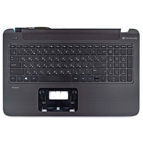 Корпус верхняя крышка для ноутбука HP Pavilion 15-P 15t-P, (762529-001, топкейс с клавиатурой, topcase)