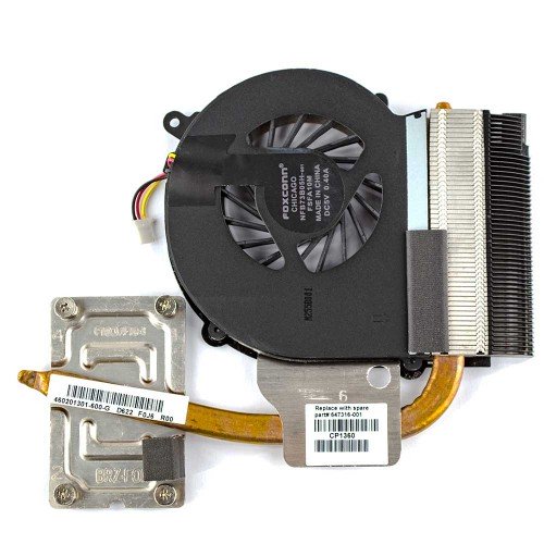 Вентилятор с радиатором для HP Compaq Presario CQ43 CQ57, HP 435 635 2000, (AMD UMA Graphics, система охлаждения, 647316-001, Original)