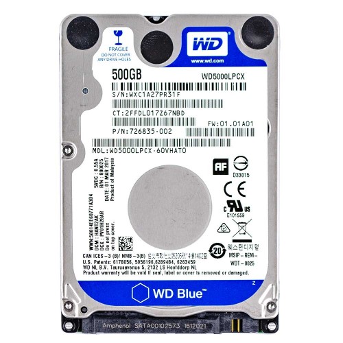 HDD жорсткий диск Sata 2.5" 500GB Seagate/WD/Toshiba/HGST для ноутбука, (99% new)
