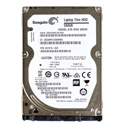 HDD жорсткий диск Sata 2.5" 500GB Seagate/WD/Toshiba/HGST для ноутбука, (99% new)