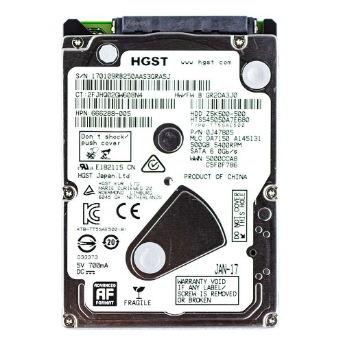 HDD жорсткий диск Sata 2.5" 500GB Seagate/WD/Toshiba/HGST для ноутбука, (99% new)