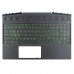 Корпус верхня кришка для ноутбука HP Pavilion Gaming 15-dk 15t-dk TPN-C141 series, RU/UA (Green, L57593-001, L57593-251, топкейс з клавіатурою)